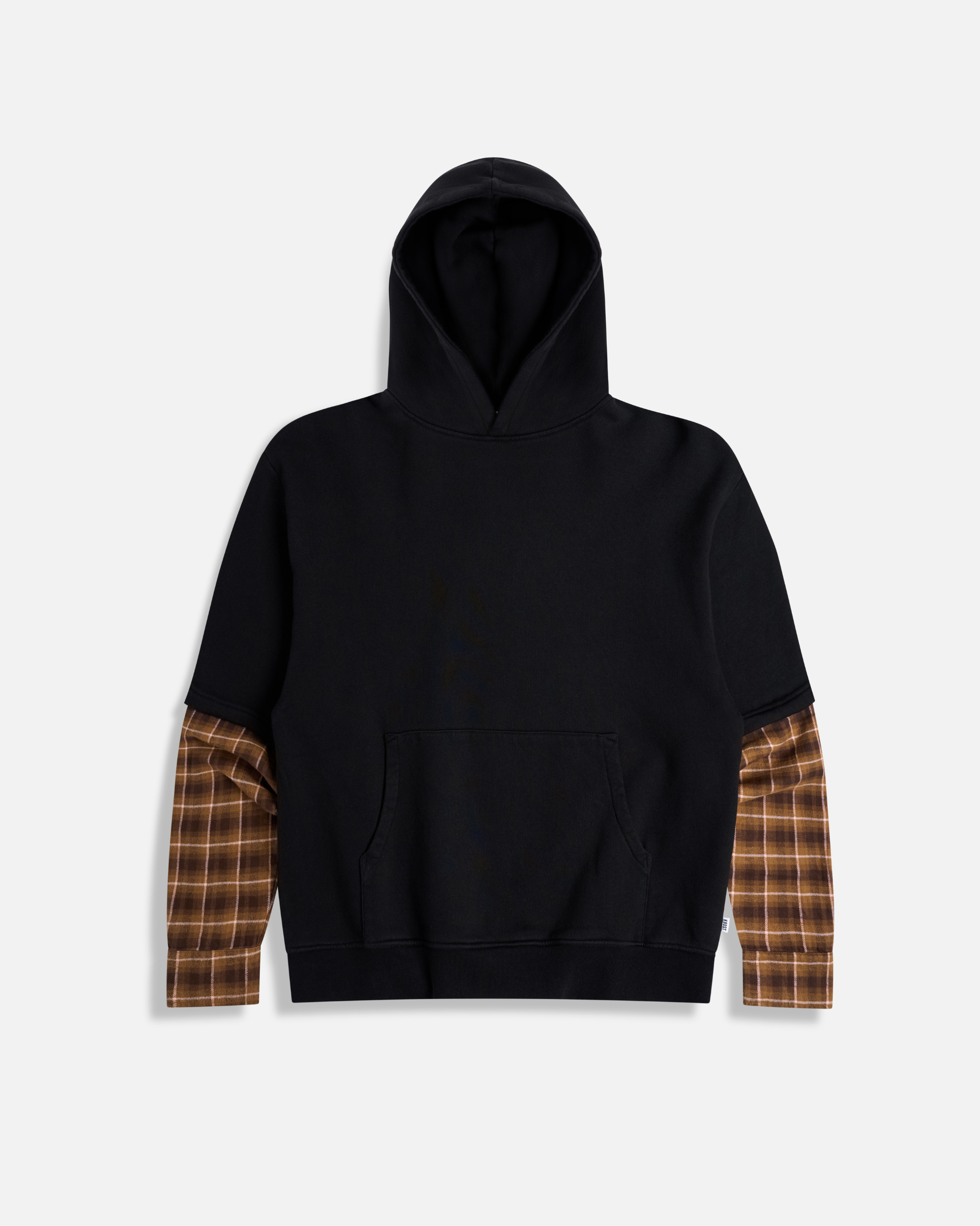 Guys tartan and letter graphic drawstring hoodie sale