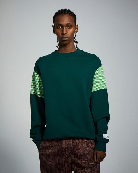 Green discount crewneck mens