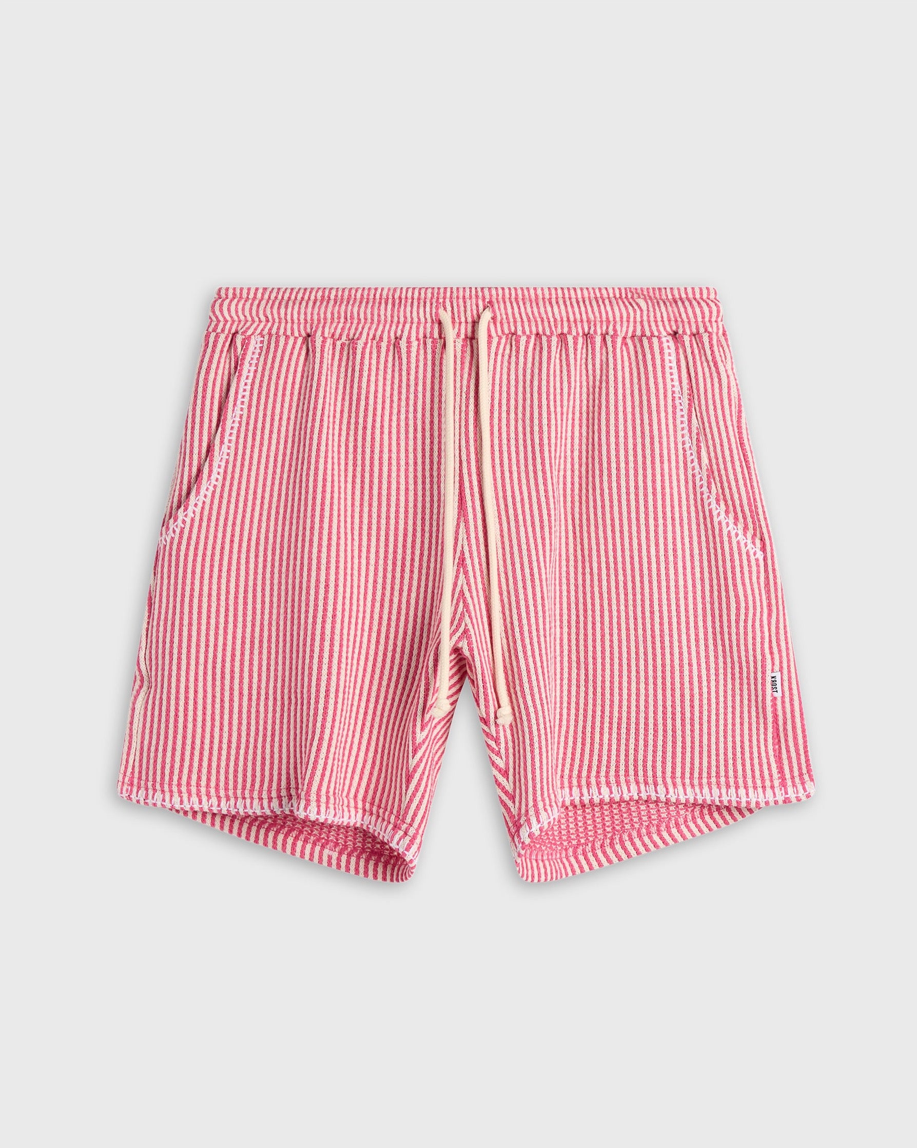 Hot Pink Striped Knit Shorts – KROST