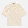 Crepe Knit Polo - Egret