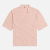 Crepe Knit Polo - Dusky Peach