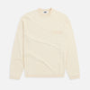 Crepe Knit Long Sleeve Shirt - Egret