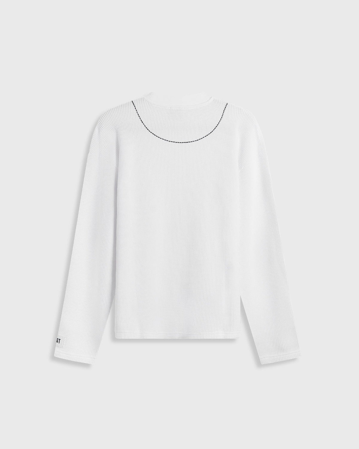 100% white cotton waffle thermal long sleeve shirt – KROST