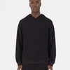 Reverse Cover Stitch Hoodie - Black