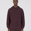 Reverse Cover Stitch Hoodie - Chocolate Plum