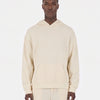 Reverse Cover Stitch Hoodie - Egret