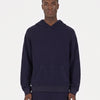 Reverse Cover Stitch Hoodie - Dark Navy
