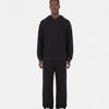 Reverse Cover Stitch Sweatpants - Black