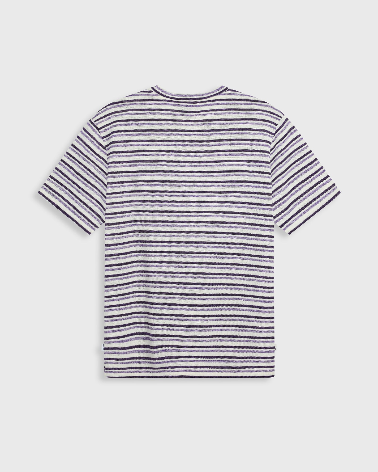 Purple, grey, white striped oversized tee shirt - unisex mens & womens designer fashion tees by Krost