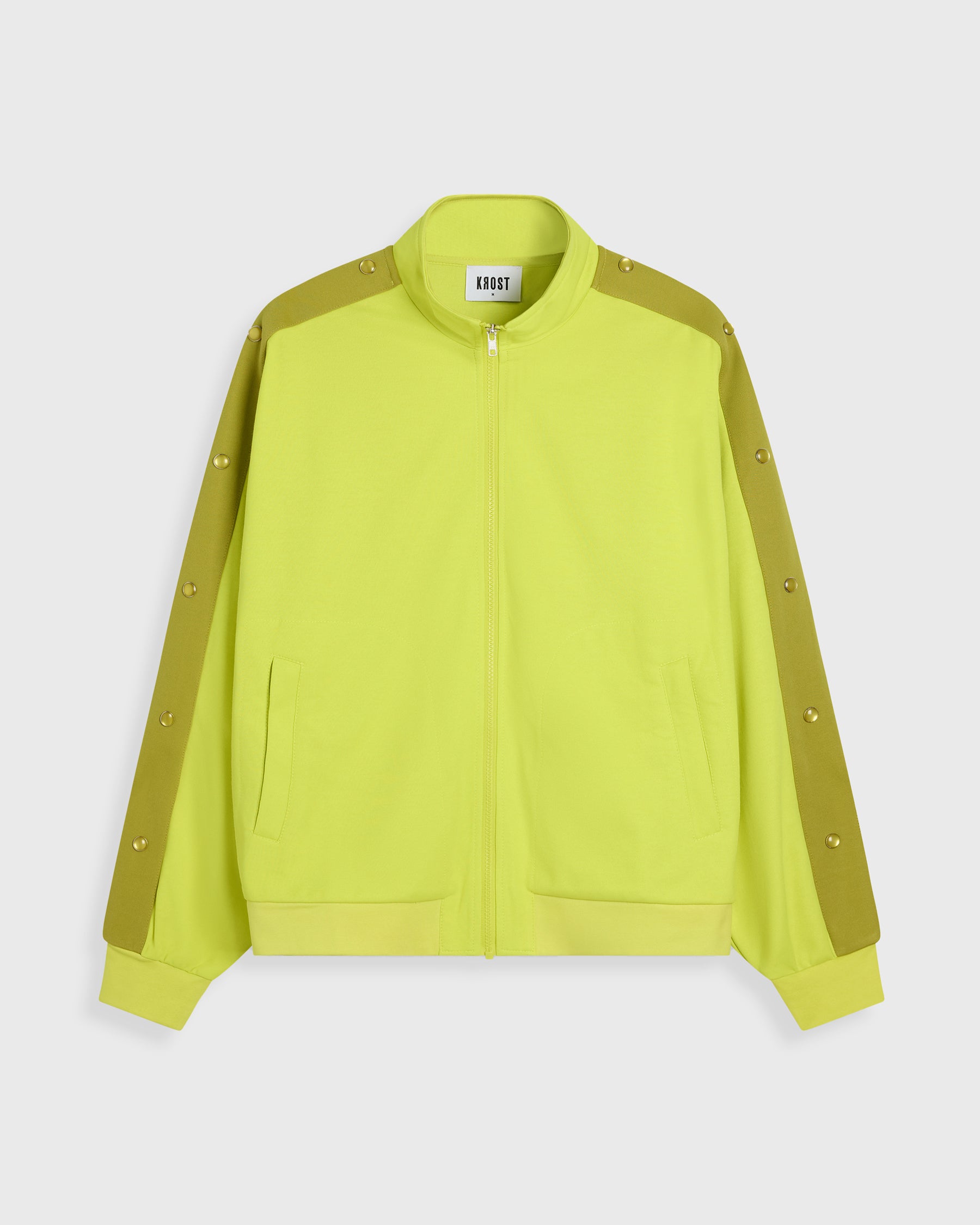 Bright neon yellow hardware deco track jacket – KROST